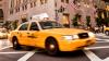 A yellow taxi in Manhattan