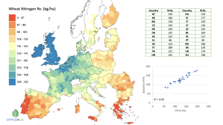 Wheat Nitrogen Recommendation (kg/ha) - Spacenus